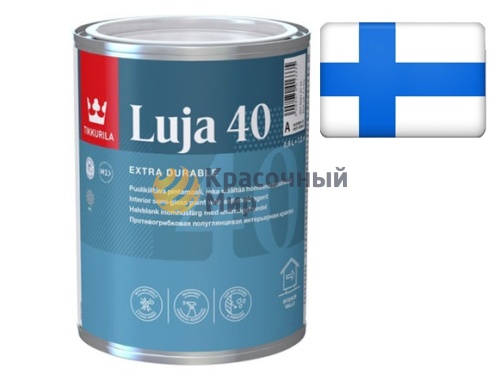 Tikkurila Luja 40 / Тиккурила Луя 40 полуглянцевая краска влагостойкая