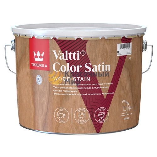 Tikkurila Valtti Color Satin / Тиккурила Валтти Колор Сатин лессирующий антисептик для дерева фото 2