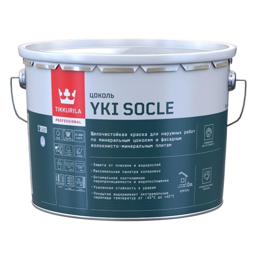 TIKKURILA YKI SOCLE краска для цоколя щелочестойкая TIKKURILA YKI SOCLE краска для цоколя щелочестойкая