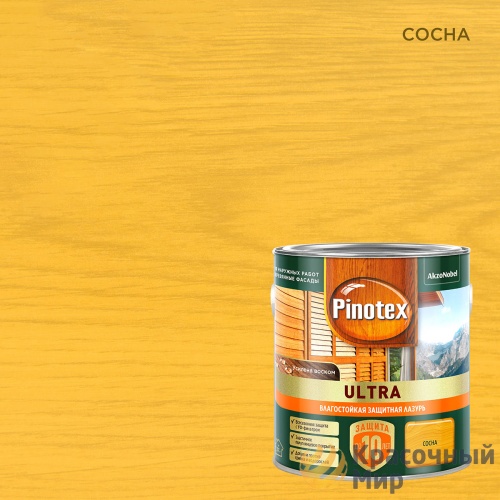 Pinotex Ultra / Пинотекс Ультра антисептик для древесины тиксотропный с УФ фильтром