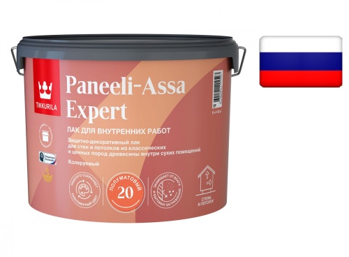 Tikkurila Paneeli Assa Expert EP / Тиккурила лак для стен и потолков акриловый полуматовый