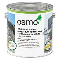 Масло-лазурь Osmo Holzschutz Öl-Lasur защитное с эффектом серебра