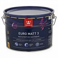Tikkurila Euro Matt 3 / Тиккурила Евро Мат 3 краска глубокоматовая латексная