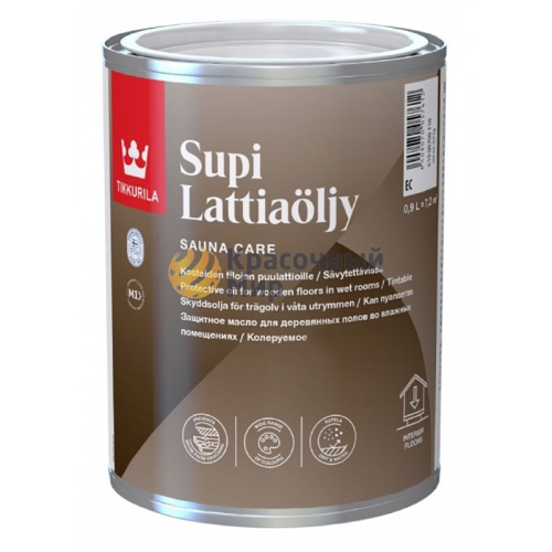 Tikkurila Supi Lattiaoljy / Супи Латиаолью масло для пола в бане и влажных помещениях