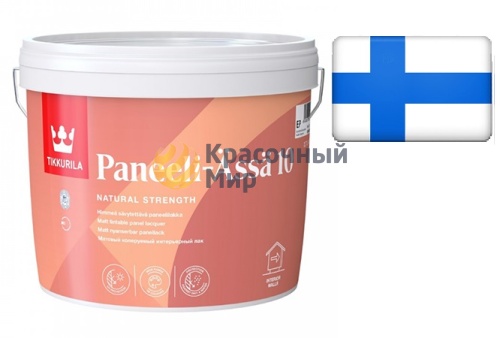 Tikkurila Paneeli Assa 10 / Тиккурила Панели Ясся 10 лак для стен акриловый матовый
