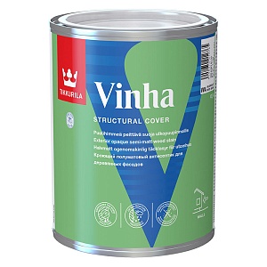 Tikkurila Vinha / Тиккурила Винха кроющий антисептик для древесины водорастворимый 0.9 литра База "VVA"