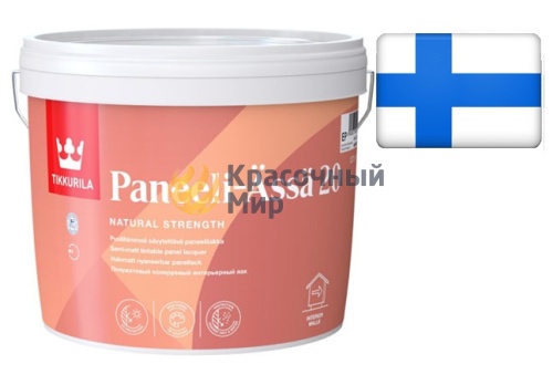 Tikkurila Paneeli Assa 20 / Тиккурила Панели Ясся 20 лак для стен акриловый полуматовый