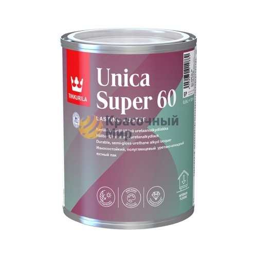 Tikkurila Unica Super 60 / Тиккурила Уника Супер яхтный лак полуглянцевый
