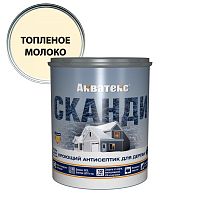 Акватекс сканди антисептик для древесины кроющий акриловый полуматовый