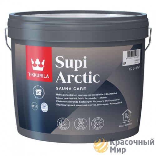 Tikkurila Supi Arctic / Тиккурила Супи Арктик перламутровый защитный состав для бань