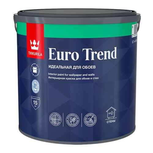 Tikkurila EURO TREND / Тиккурила Евро Тренд краска для обоев и стен