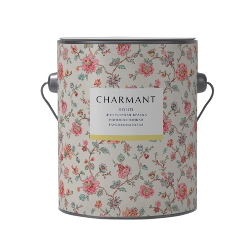 Краска Charmant Solid износостойкая глубокоматовая краска для интерьеров