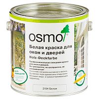 Белая краска Osmo Holz-Deckfarbe для окон и дверей