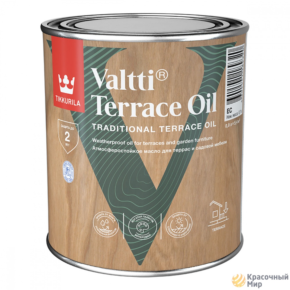 Масло для террас Valtti Terrace Oil EC 0,9 Л