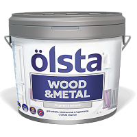 OLSTA WOOD&METALL / Полуматовая краска для мебели деревянных и металлических поверхностей