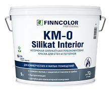 Finncolor KM-0 silikat interior краска негорючая силикатная, глубокоматовая