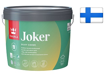 Tikkurila Joker / Тиккурила Джокер матовая, экологичная краска интерьерная 2.7 литра База "А"