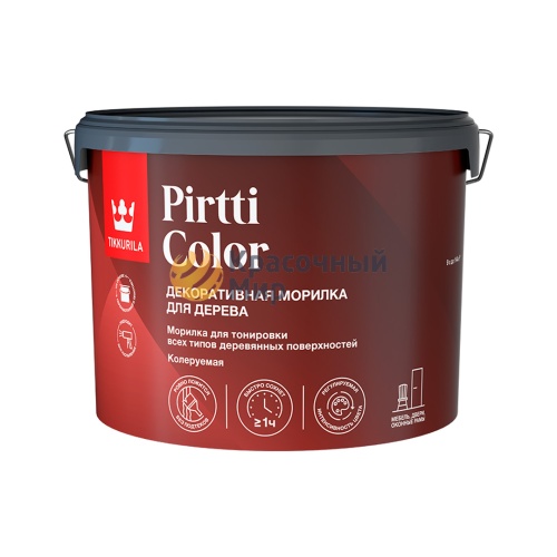 TIKKIVALA Pirtti color морилка декоративная для дерева колеруемая