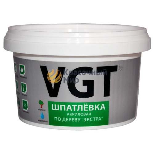 VGT / ВГТ экстра шпаклевка акриловая по дереву, универсальная