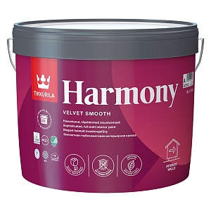 Tikkurila Harmony / Тиккурила Гармония глубокоматовая краска для стен и потолков 9 литров база "А"