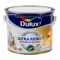 Моющаяся краска для стен Dulux Ultra Resist | Дюлакс Ультра Резист Кухня и Ванная