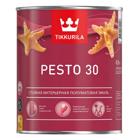 Tikkurila Euro Pesto 30 / Тиккурила Песто 30 эмаль алкидная для внутренних работ матовая Tikkurila Euro Pesto 30 / Тиккурила Песто 30 эмаль алкидная для внутренних работ матовая